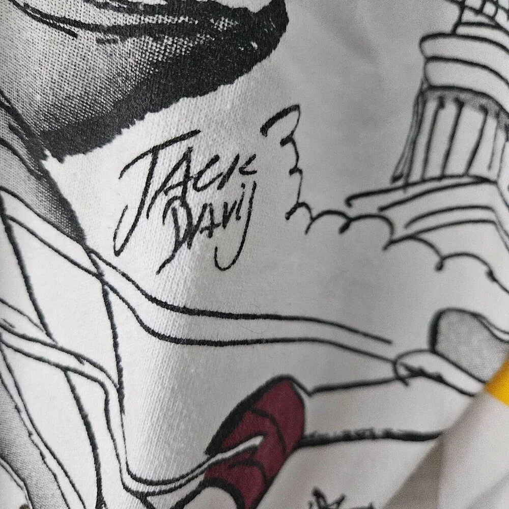 Vintage 80s J. Lachey #79 Signed Washington Redskins NFL J Davis Caricature - Picture 8 of 10